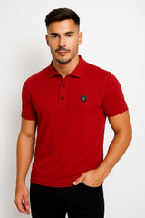 Button & Threads Men's Red Executive Collar Shirt - button & threads