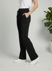 Woman Premium Trousers-Black - button & threads
