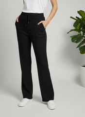 Woman Premium Trousers-Black - button & threads