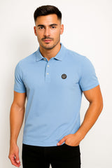 Button & Threads Men's Mid Sky Executive Collar Shirt - button & threads