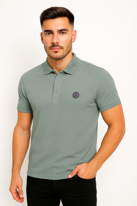 Button & Threads Men's Light Olive Green Executive Collar Shirt - button & threads