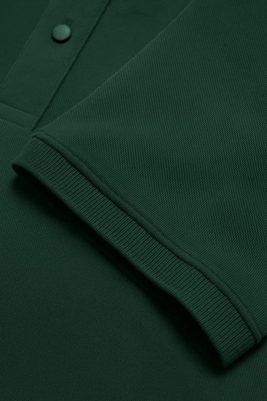 Button & Threads Men's Dark Green Executive Collar Shirt - button & threads