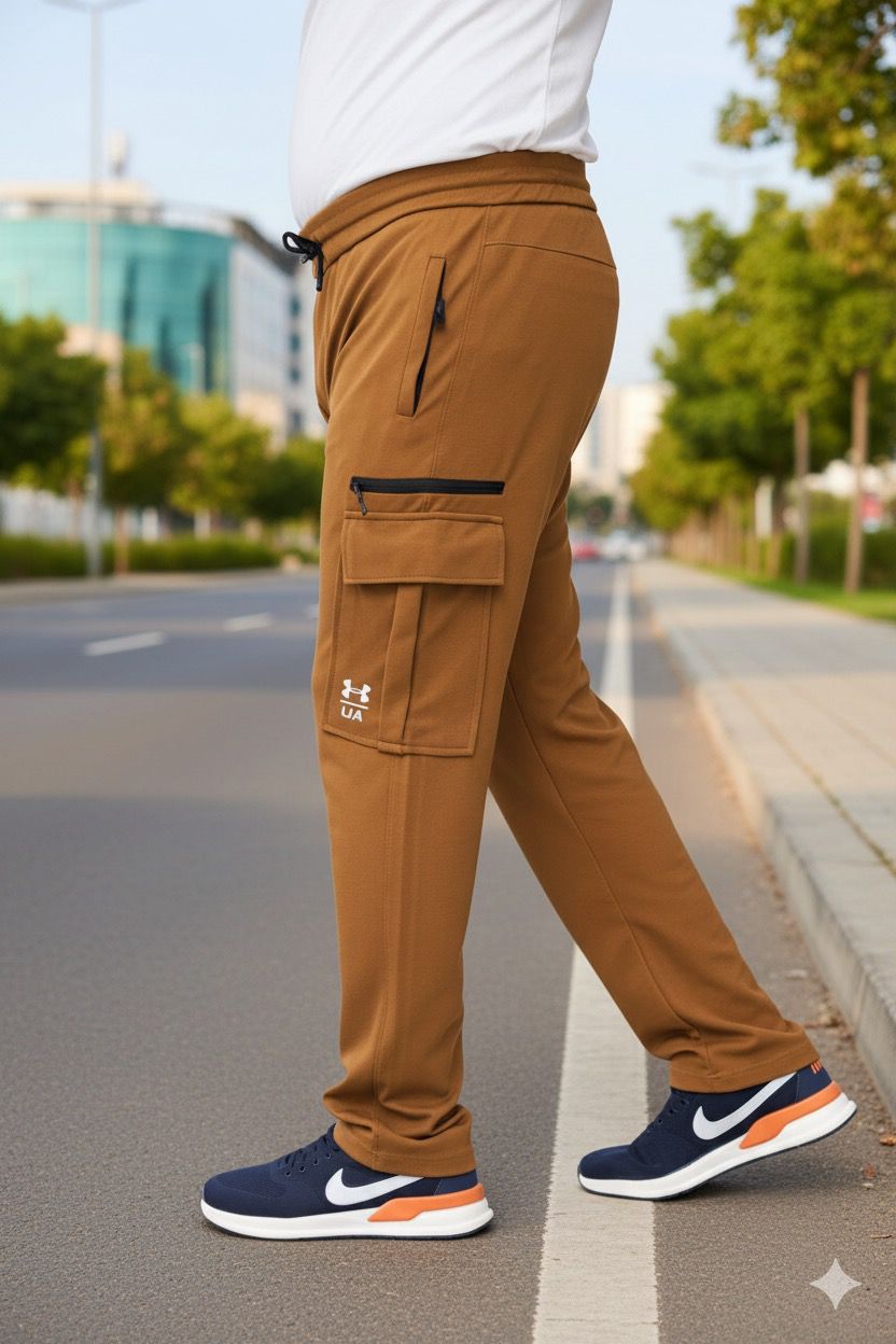 Men's Imported UA Cargo Mustard Trousers - button & threads