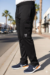 Men's Imported UA Cargo Black Trousers