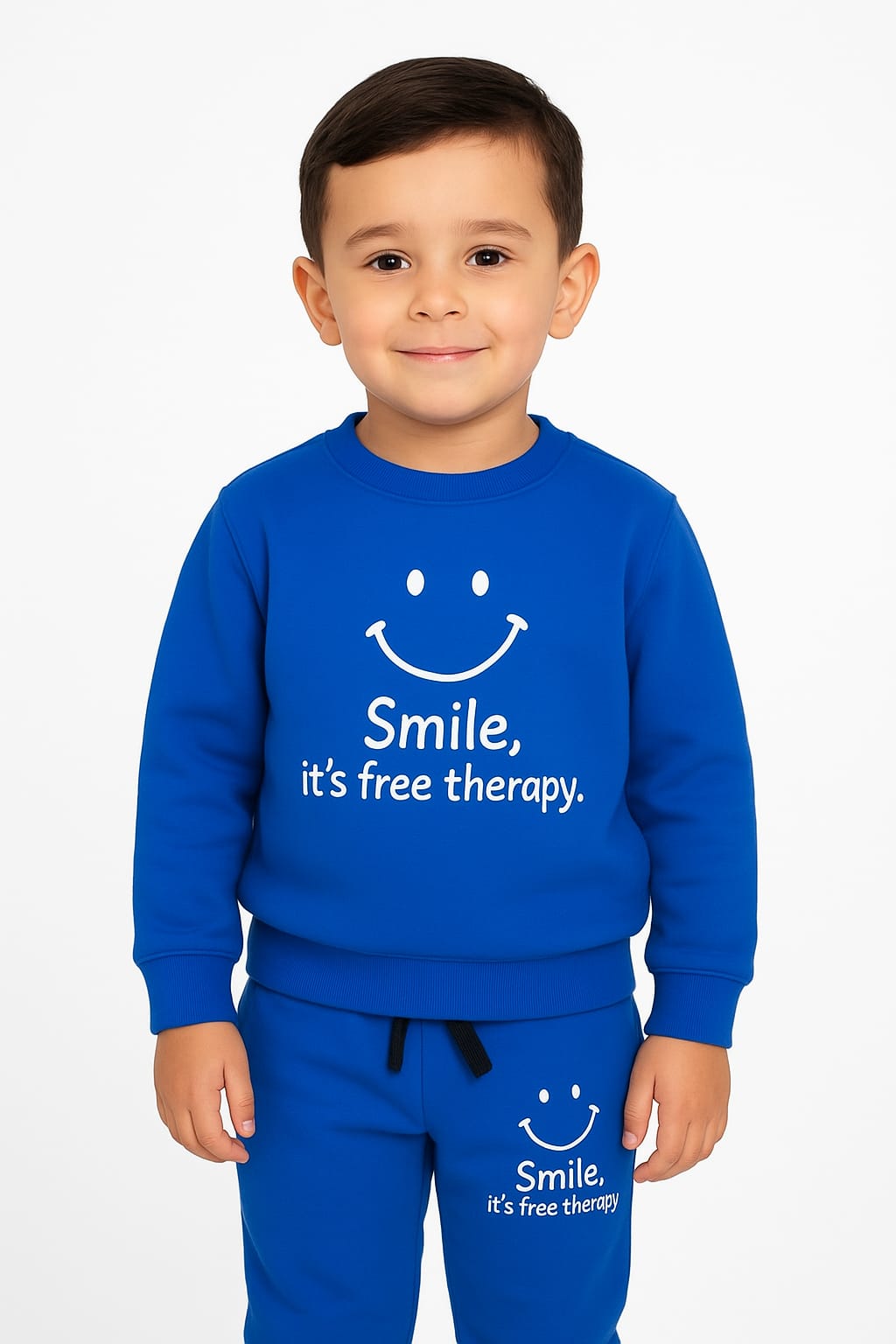 Button & Threads™ Boy/Girls Smile Blue Track Suit - button & threads