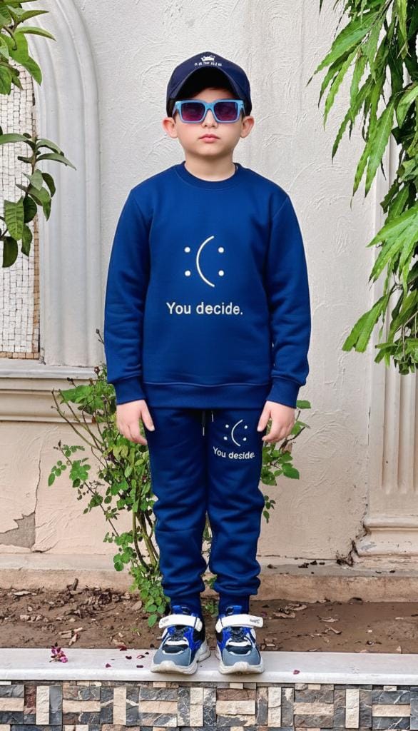 Button & Threads™ Boy/Girls You Decide Royal Blue Track Suit - button & threads