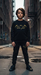 Button & Threads™ Boy/Girls Bad Man Black Track Suit