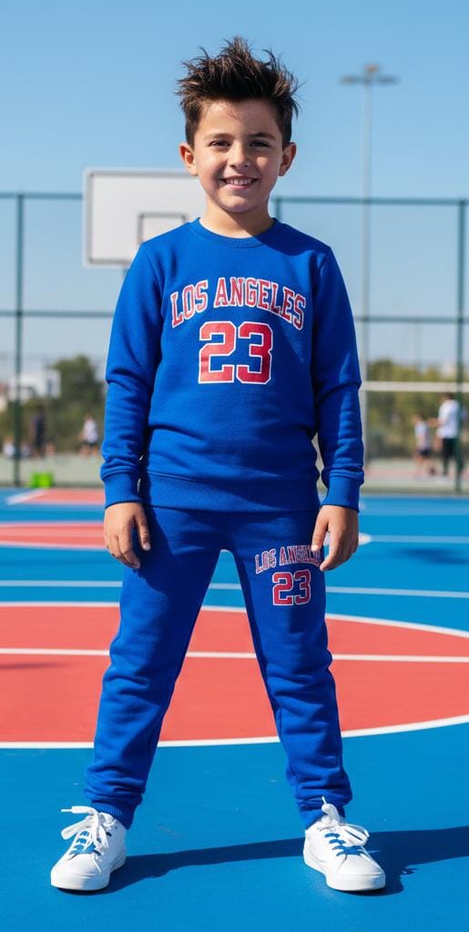 Button & Threads™ Boy/Girls Loss Angles Royal Blue Track Suit - button & threads