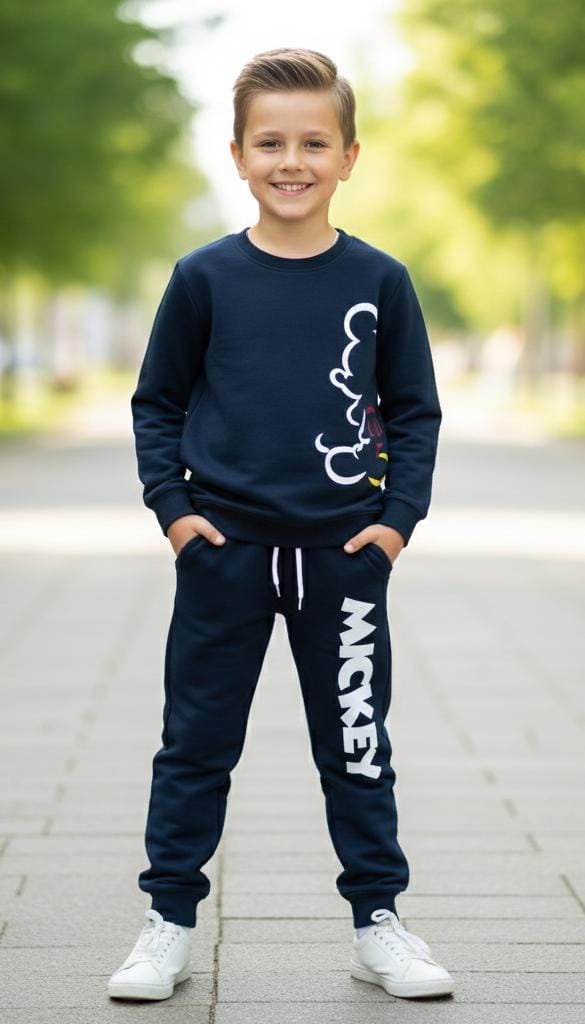 Button & Threads™ Boy/Girls Micky Mouse Navy Track Suit - button & threads