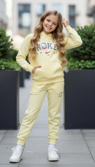 Button & Threads™ Girls Ni-ke Kitten Lemon Track Suit