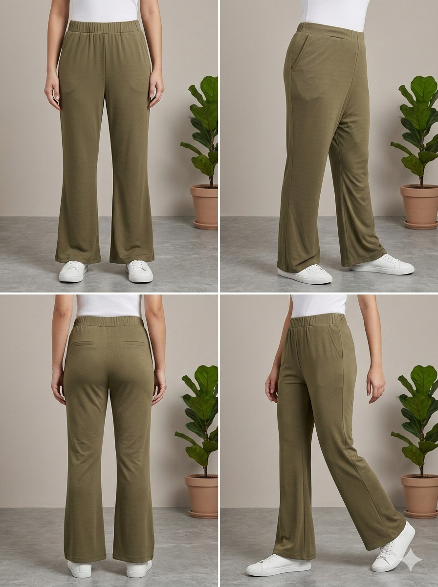 Woman Jagging-Coffee Brown - button & threads