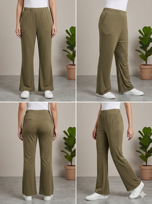 Woman Jagging-Coffee Brown - button & threads