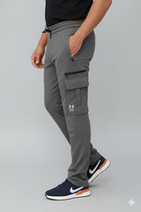 Men's Imported UA Cargo Grey Trousers - button & threads