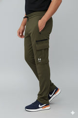 Men's Imported UA Cargo Commando Green Trousers - button & threads