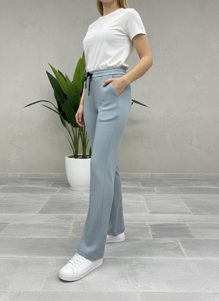 Woman Premium Trousers-Silver Grey - button & threads