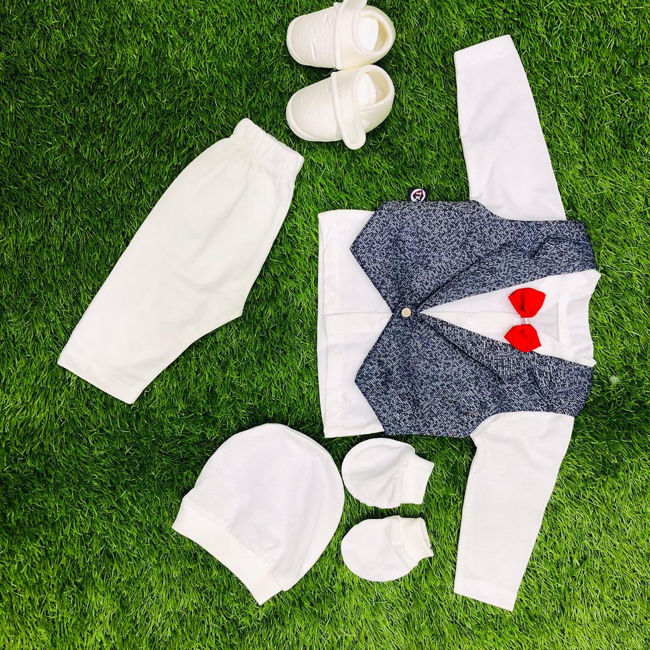 Button & Threads™-Boy 0-3 Months Dress Navy Blue - button & threads