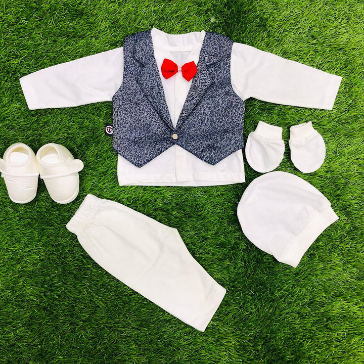 Button & Threads™-Boy 0-3 Months Dress Navy Blue - button & threads