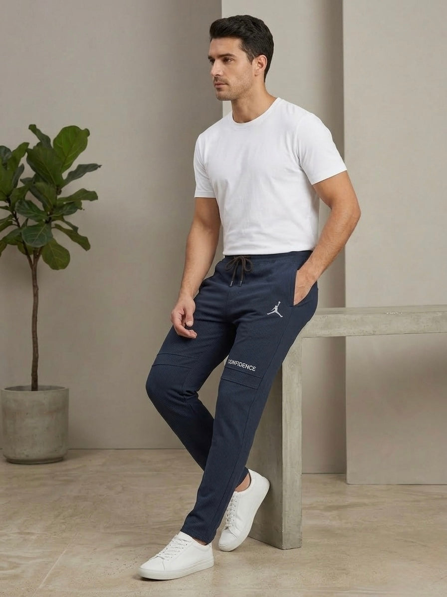 Button & Threads Men's Jordon Zinc Jacquard Trousers - button & threads